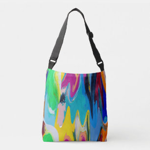 Bolso Cruzado Colorido, abstracto, desenfoque del movimiento de