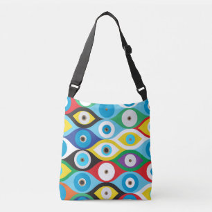 Bolso Cruzado Colorido patrón de protección ocular del mal