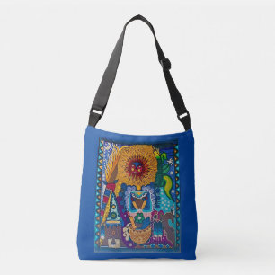 Bolso Cruzado Colorido Sun Huichol Art