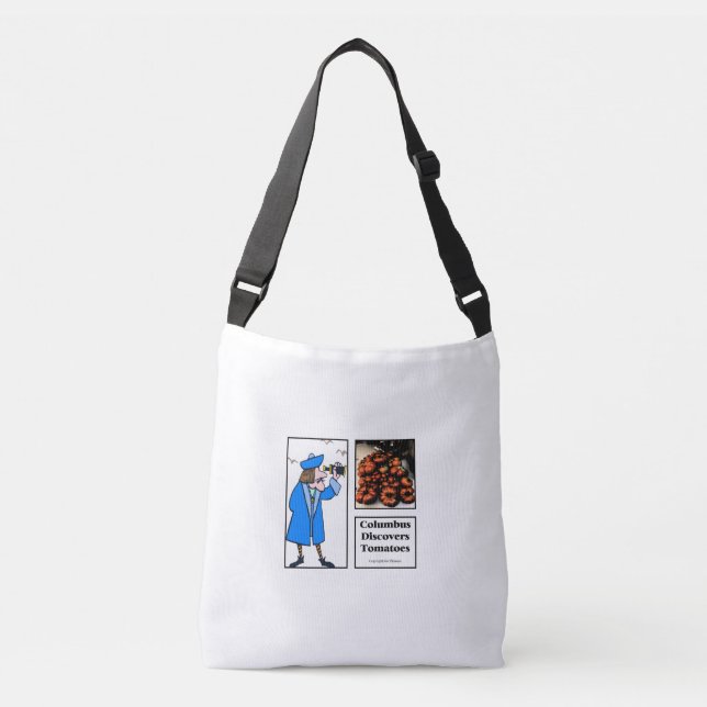 Bolso Cruzado Columbus Descubre Tomates (Anverso)