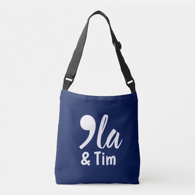 Bolso Cruzado Comma Kamala y Tim 2024 (Anverso)