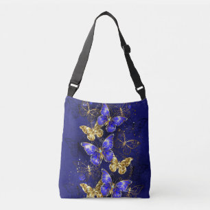 Bolso Cruzado Composición con mariposas de zafiro