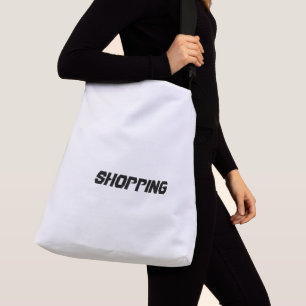 Bolso Cruzado Compras Impresión Color Negro Textos Regalos de da