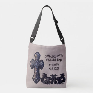 Bolso Cruzado Con dios todas las cosas son posibles