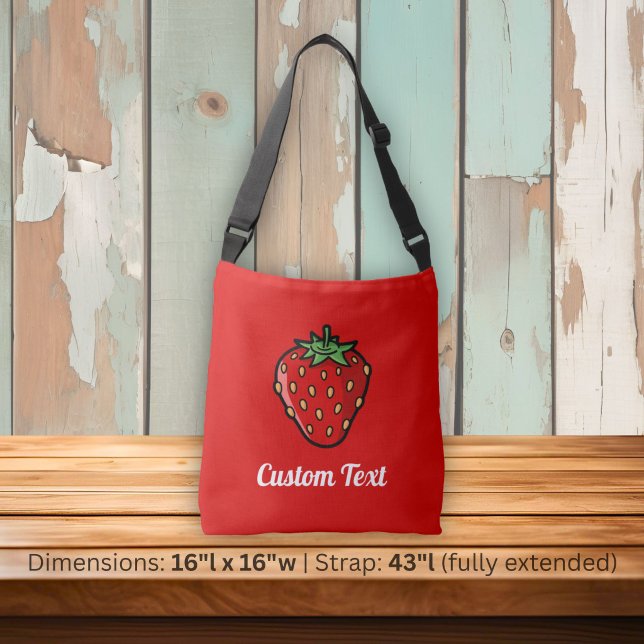 Bolso cruzado con icono de fresa (Subido por el creador)