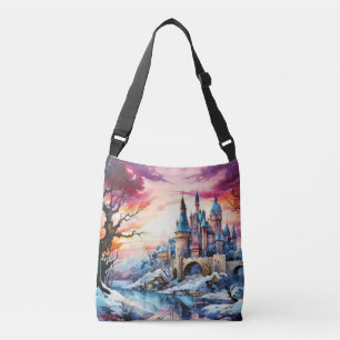 Bolso Cruzado Concepto del paisaje del castillo Resumen Paisaje