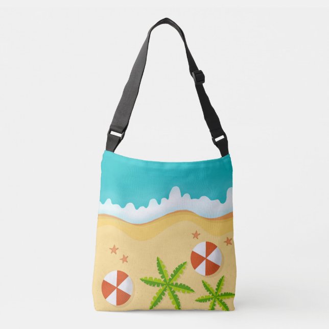 Bolso Cruzado concha de mar de arena (Anverso)