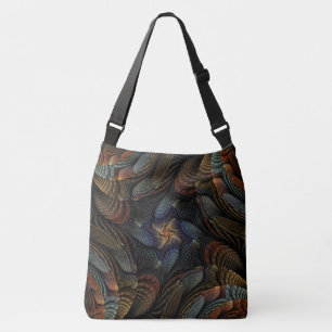 Bolso Cruzado Conchas Marinas Abstractas