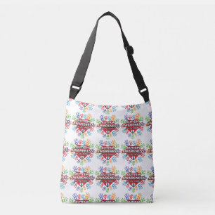 Bolso Cruzado Conciencia del autismo para mi sobrino