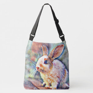 Bolso Cruzado conejo acuarell