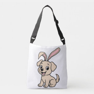 Bolso Cruzado Conejo de Pascua de dibujos animados Labrador Amar