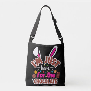 Bolso Cruzado Conejo de Pascua estoy aquí por el chocolate