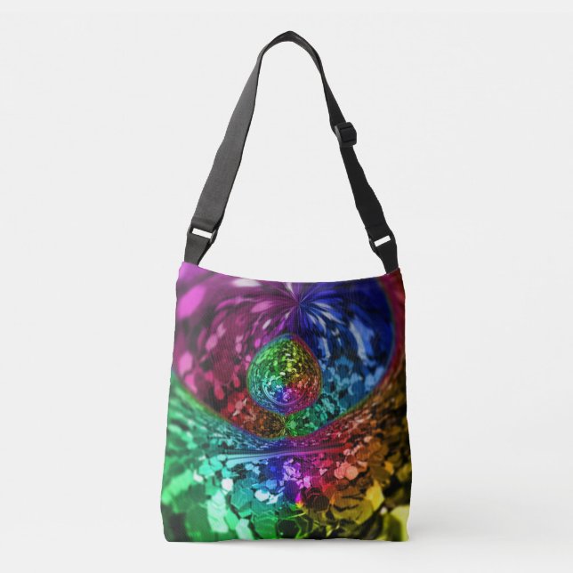 Bolso Cruzado Confetti Rainbow Purpurina gay Fiesta (Anverso)