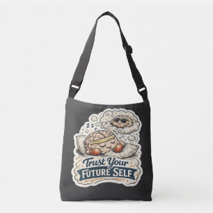 Bolso Cruzado Confía en tu yo futuro esqueleto gráfico para homb