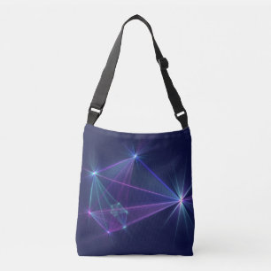 Bolso Cruzado Constelación, Arte Fractal de Fantasía Abstracta