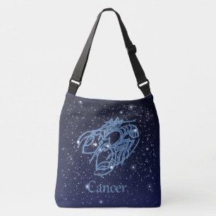 Bolso Cruzado Constelación de cáncer y Rótulo zodiaco con estrel