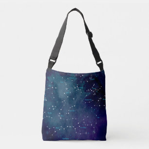 Bolso Cruzado Constelaciones de Mapa Celeste Astronomía