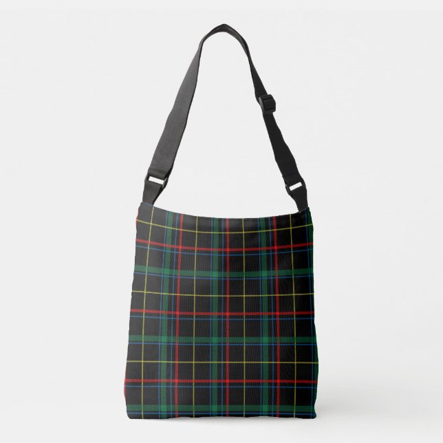 Bolso Cruzado controles elegantes de la tela escocesa (Anverso)