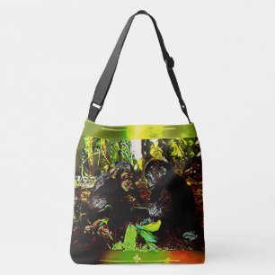 Bolso Cruzado Cooperación Chimp y Gorila 02.