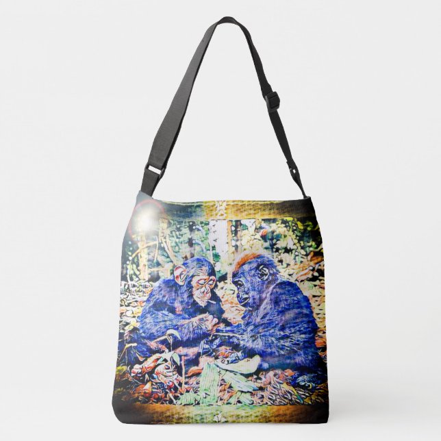 Bolso Cruzado Cooperación en Chimp y Gorila 01 (Reverso)