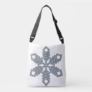 Bolso Cruzado Copo de Nieve Brillante - Ramas Azul Bebé