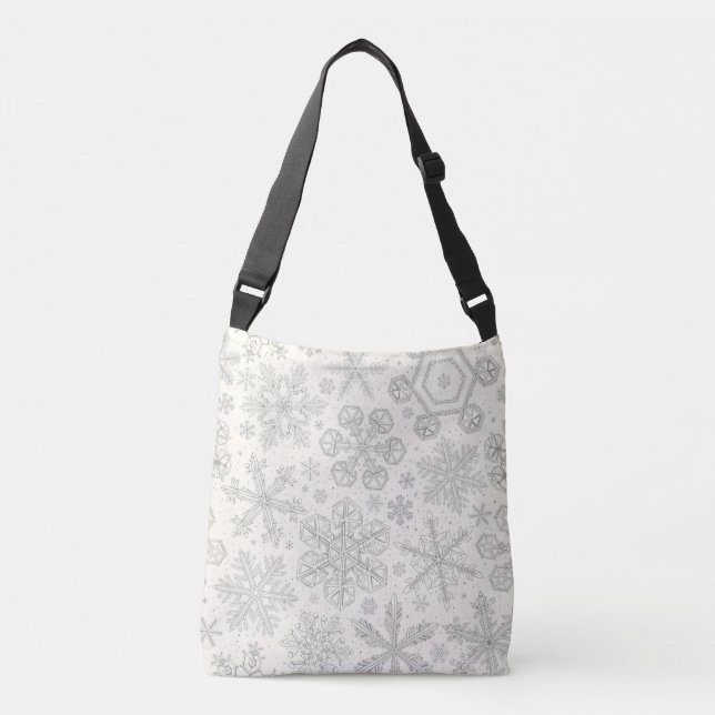 Bolso Cruzado Copos de nieve (Anverso)