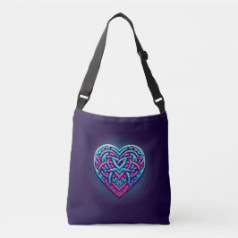 Bolso Cruzado Corazón celta azul