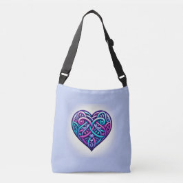 Bolso Cruzado Corazón celta azul claro