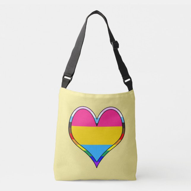 Bolso Cruzado Corazón del Orgullo Pan (Anverso)