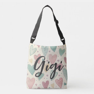 Bolso Cruzado Corazón Encantador Doodle GiGi