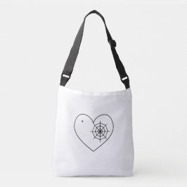 Bolso Cruzado Corazón - Negro - Emo - Tote