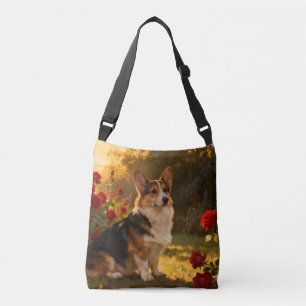 Bolso Cruzado Corgi en las Rosas I