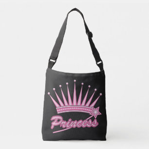 Bolso Cruzado Corona de princesas rosadas