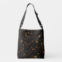Cosmic Gold Star Crossbody Tote Stylish Bag 