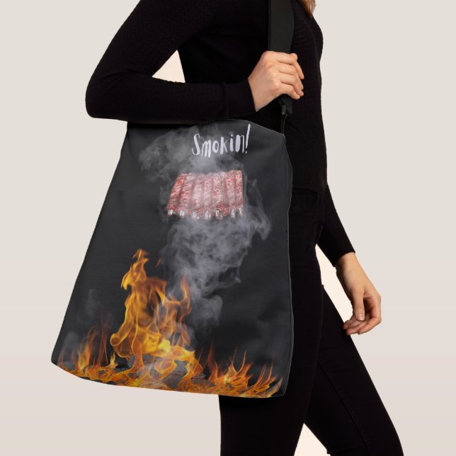 Bolso Cruzado Costillas de barbacoa para fumadores (Detalle)