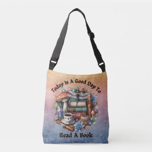 Bolso Cruzado Cottagecore, Woodlands, Dragonfly, Libros,