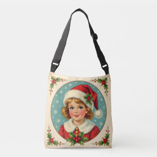 Bolso Cruzado Cozy Christmas Victorian Cute Girl