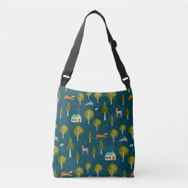 Bolso Cruzado Cozy Forest Cabin and Animals