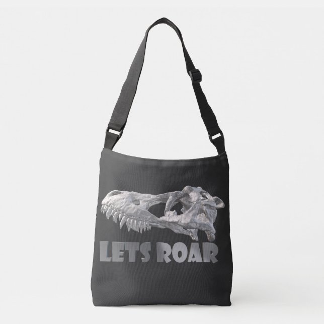 Bolso Cruzado Cráneo de Dinosaur (Anverso)