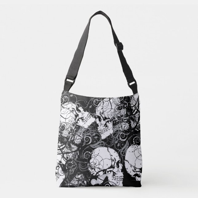Bolso Cruzado Cráneos de la fantasía (Anverso)