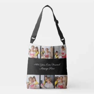 Bolso Cruzado Crea tu propio collage de 6 fotos, añade tu saludo