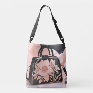 Bolso Cruzado Crema sonrojada arte de IA 