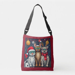 Bolso Cruzado Criaturas navideñas disfrazadas de Navidades