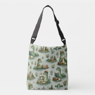 Bolso Cruzado Criptídeos Acogedores Nessie Monstruo del Lago Nes