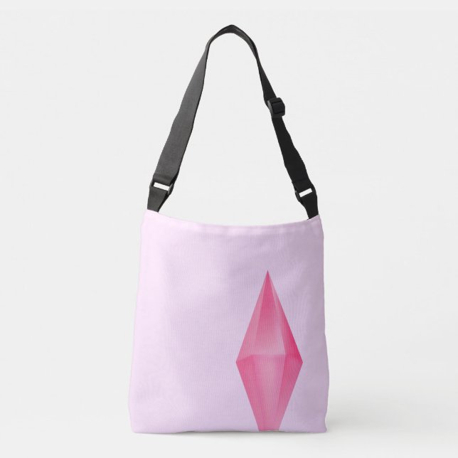 Bolso Cruzado Cristal rosa (Anverso)