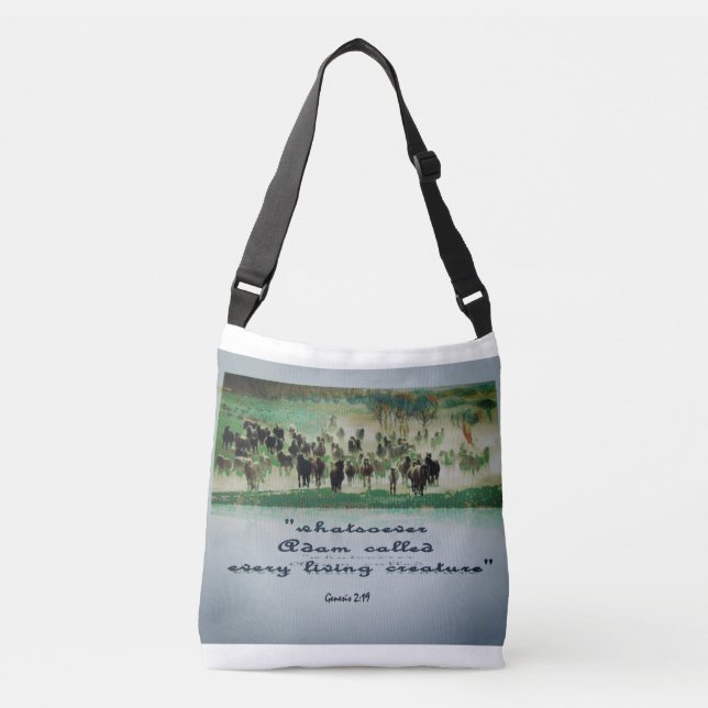 Bolso Cruzado Cristiano, occidental todo encima - imprima la (Anverso)