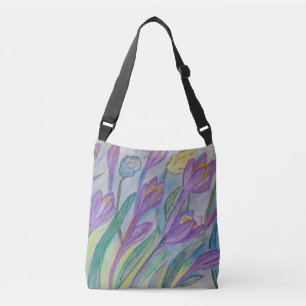 Bolso Cruzado Crocus de primavera abstracto