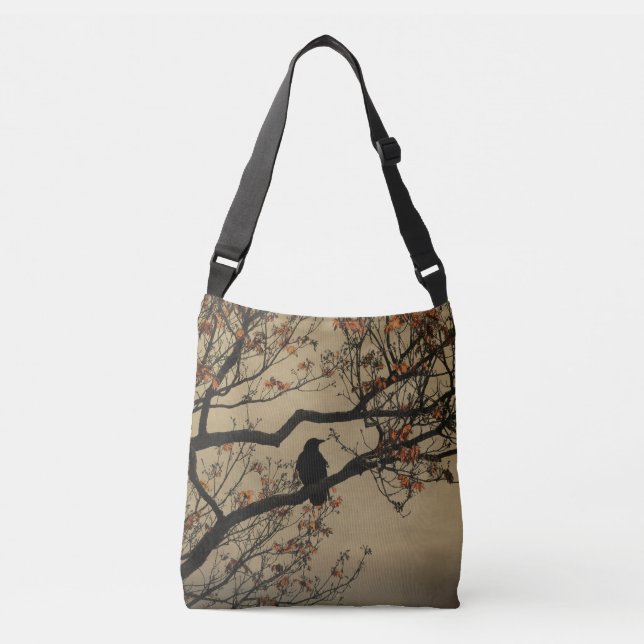 Bolso Cruzado Crow En Un Día De Otoño (Anverso)