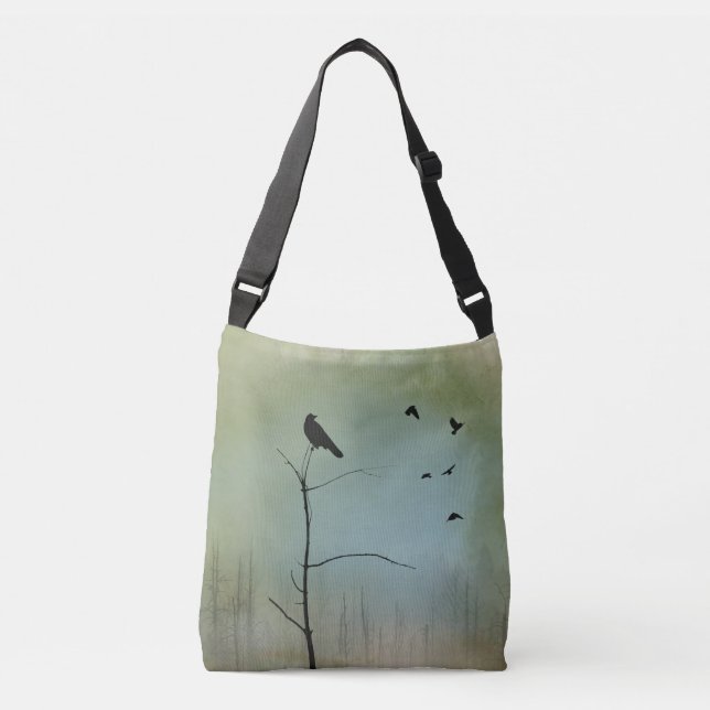 Bolso Cruzado Crows En La Naturaleza (Anverso)