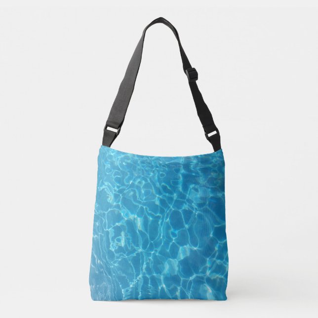Bolso Cruzado Crystal Clear Sky Blue Pool Water (Anverso)